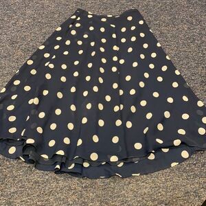 Apart Impressions Navy Blue Polka Dot skirt sz. 14